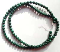 16 inch strand 4mm Malachite Beads
